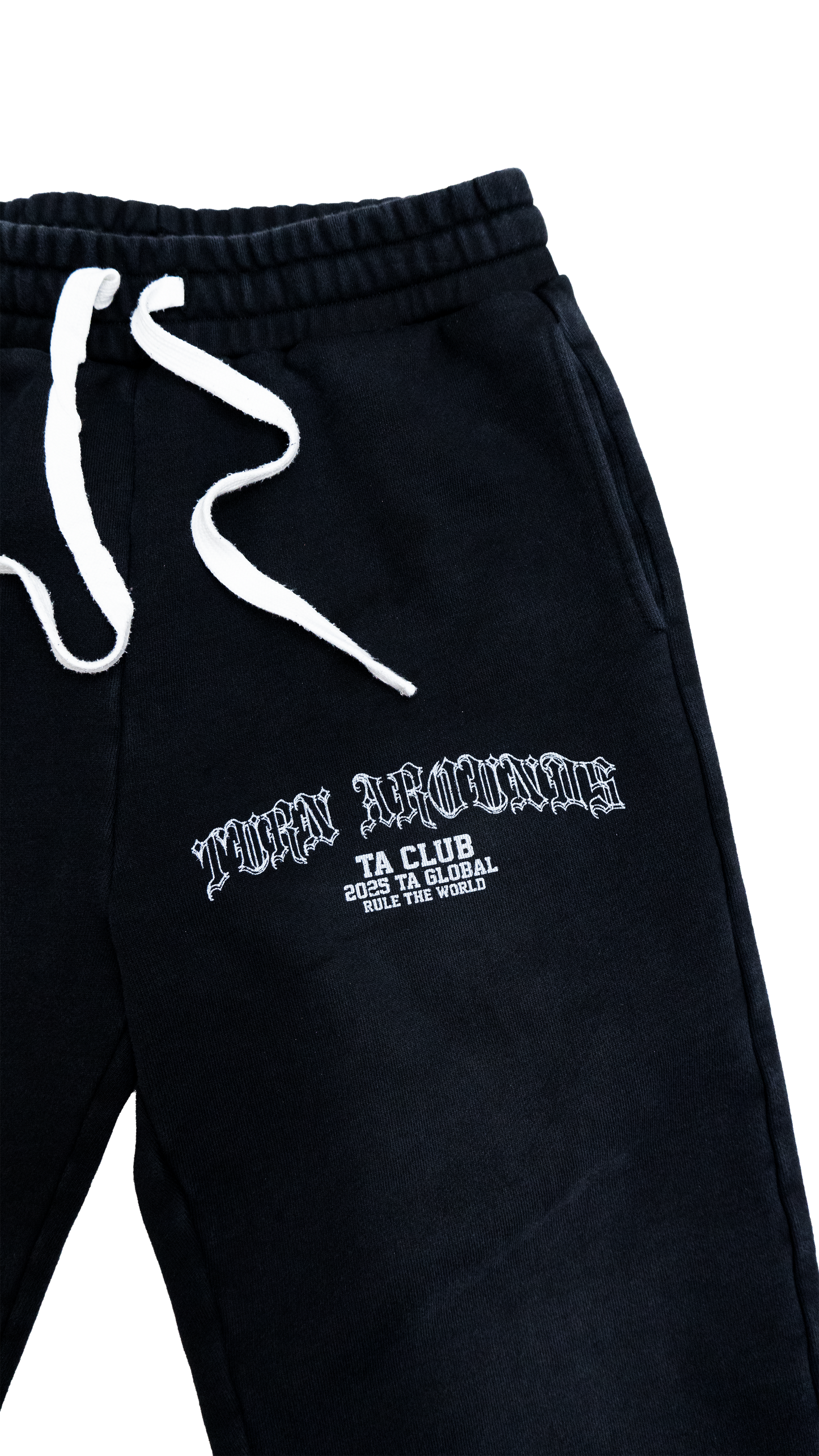 "Turn Arounds" 2025 Black Washed SWEATPANTS