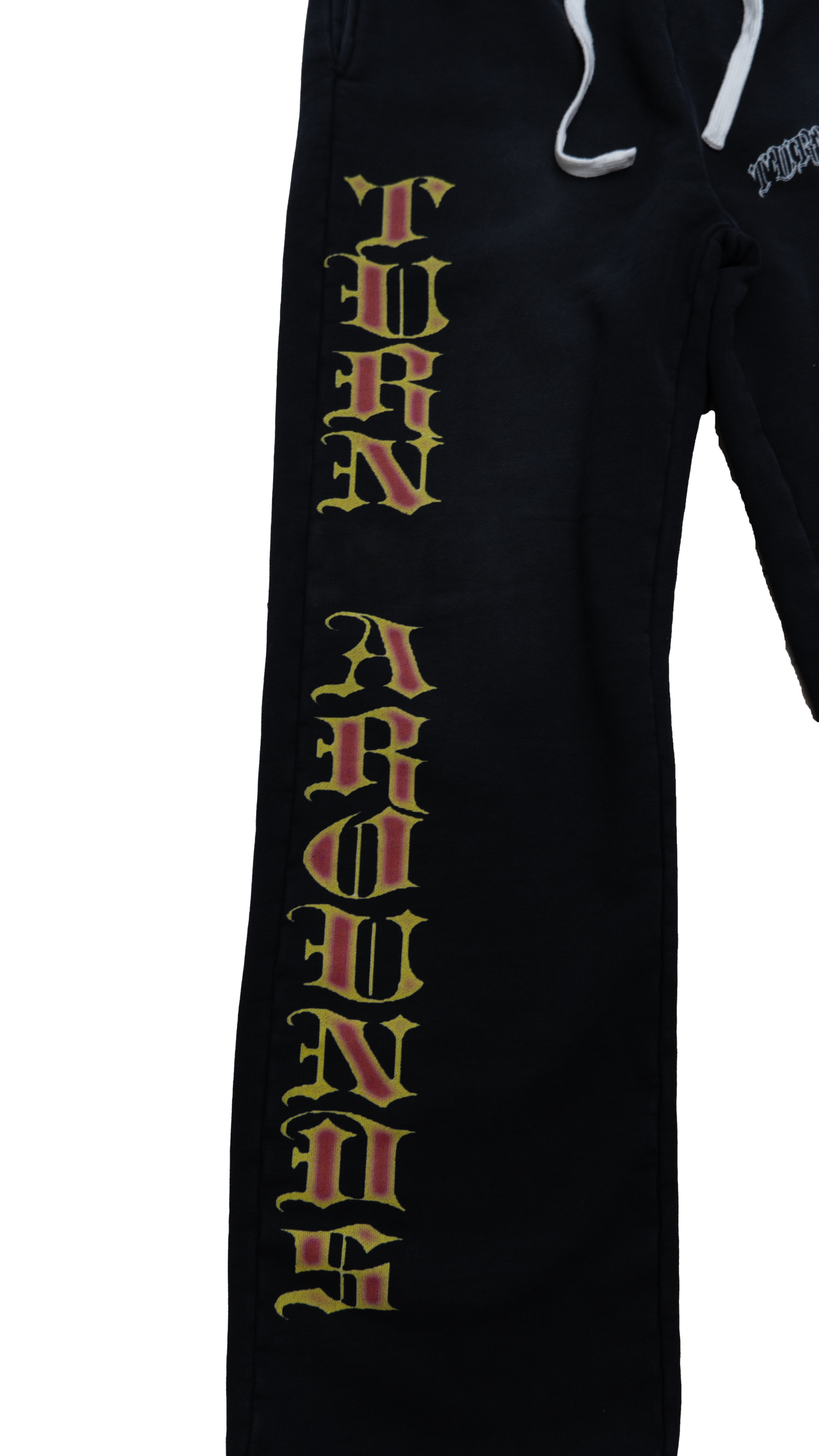 "Turn Arounds" 2025 Black Washed SWEATPANTS